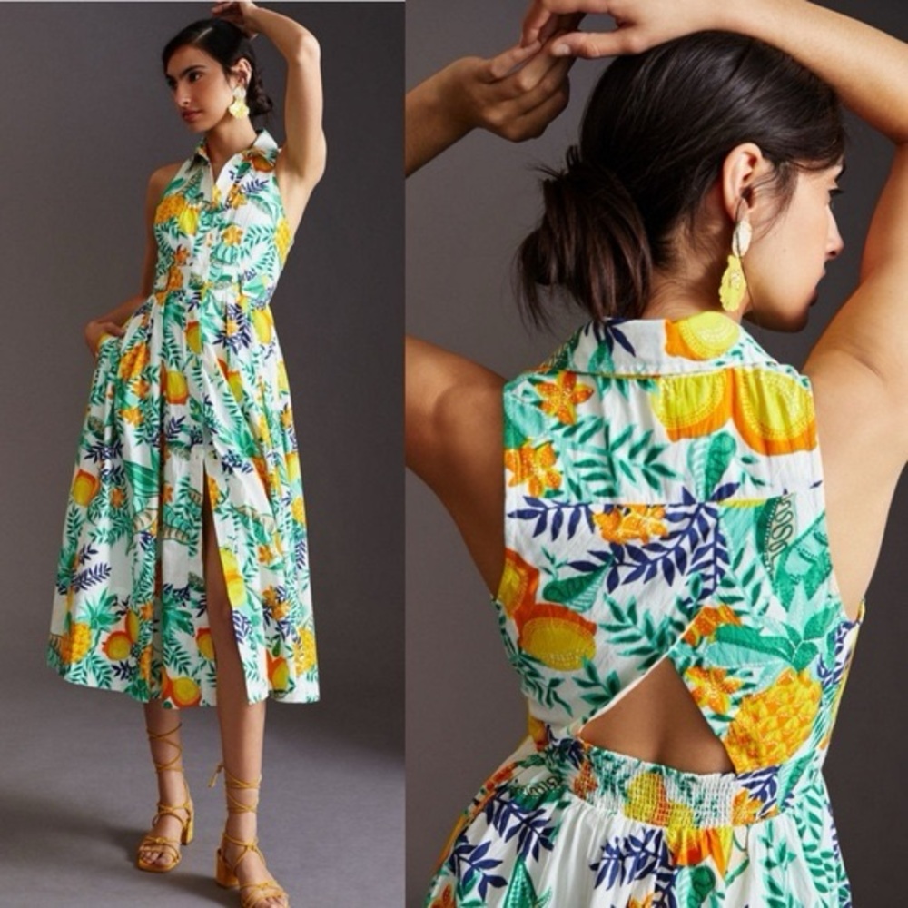 Anthropologie Maeve Vibrant Dress - Lemons & Pineapples